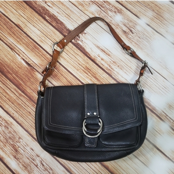 Coach Handbags - Coach Vintage Leather Purse Shoulder Bag Y2K 2000s